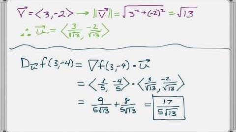 Directional Derivative Example
