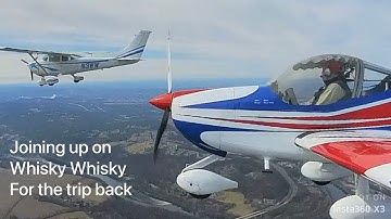 Formation with a Cessna 182 and a RV12