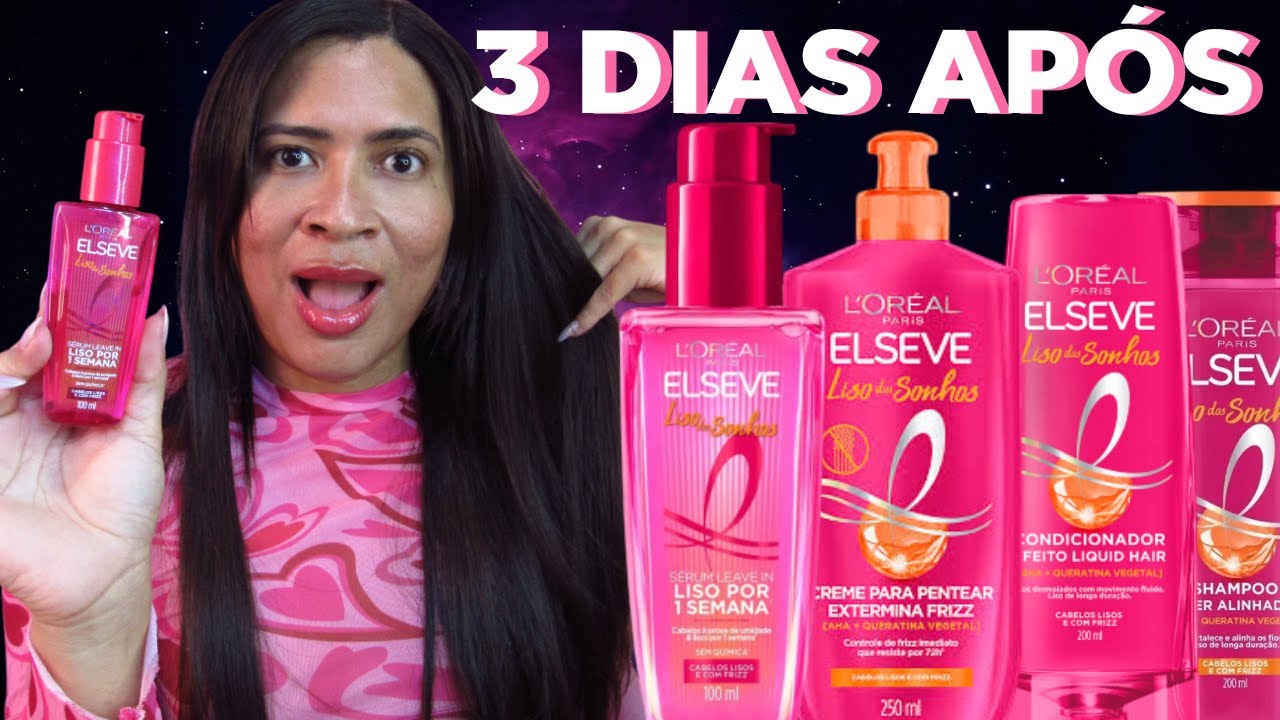 3 DIAS APÓS USAR O NOVO LISO DOS SONHOS ELSEVE L'OREAL PARIS - DENISON DIAMOND