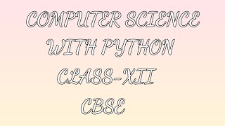 COMPUTER SCIENCE WITH PYTHON|CLASS-XII|CBSE| CHAPTER-6| RECURSION| SAKTHI EDUCATION