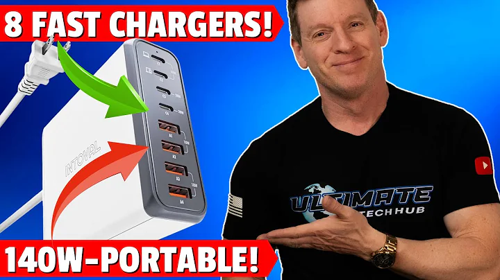 BEST FAST CHARGER IN 2025 -140W 8-Port Fast Charging Block-INTOVAL K44