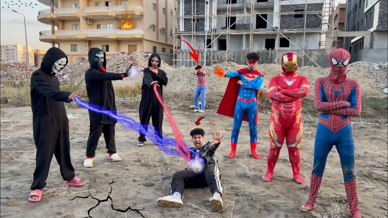 معركة (الابطال الخارقين)🦸‍♂️والهجوم علي الوحوش الشريره🔥| احمد عفروتو