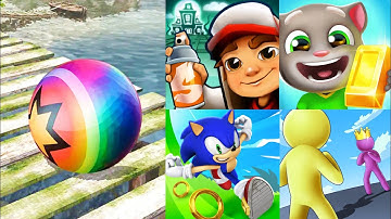 Rollance Adventure Balls, Sonic Dash, Giant Rush, Subway surfers,Tom Gold Run Gameplay Ep-4