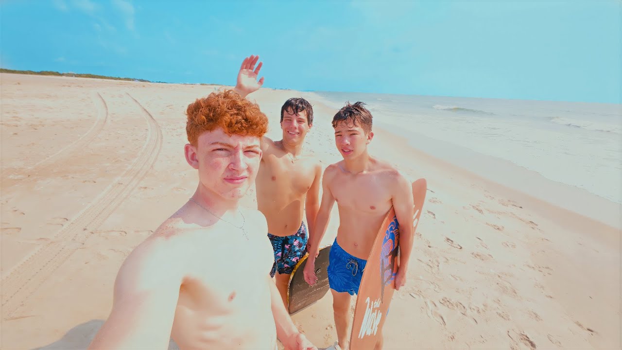 Camping on the beach with the boys