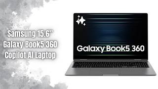 Samsung Galaxy Book5 360 Review | AMOLED Touchscreen Copilot AI Laptop with All-Day Battery!