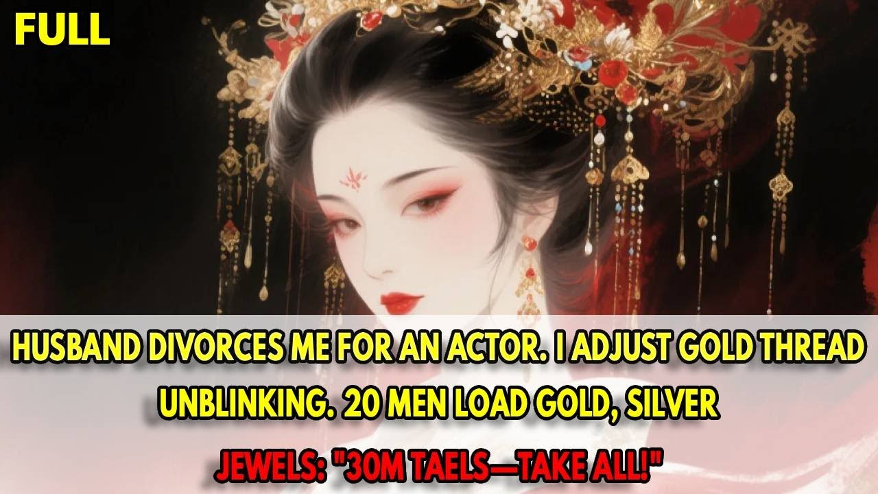 Husband divorced me. I had twenty men carry gold, silver, jewels: 