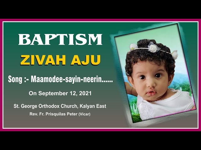 Maamodee-sayin-neerin II Malankara Orthodox Baptism Song II ZIVAH AJU class=