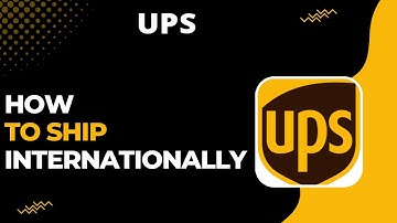 How to Ship Internationally on UPS !