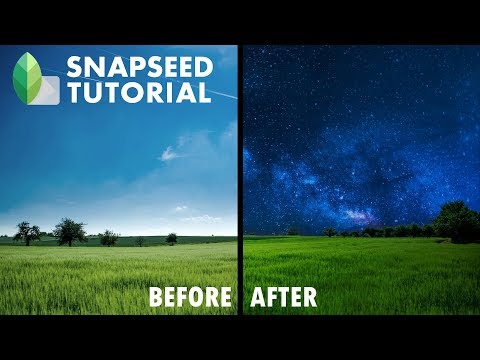 Snapseed - Changing the Image from Day to Night | Double Exposure | Android  | iPhone - YouTube