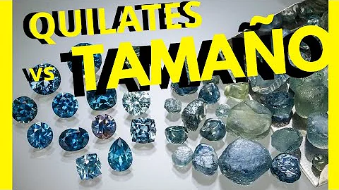 ¿Qué tamaño de diamante es de 1 quilate?