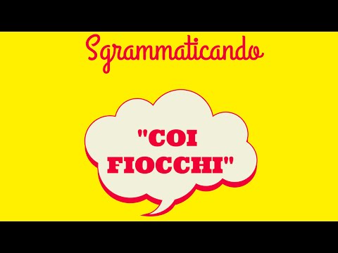 Video: Cosa significa essere un fiocco?