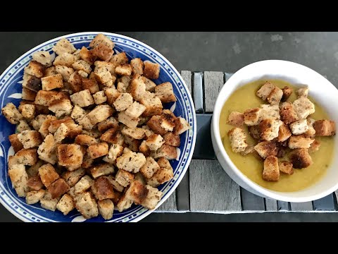 Video: How To Deliciously Cook Croutons In The Oven: Two Recipes