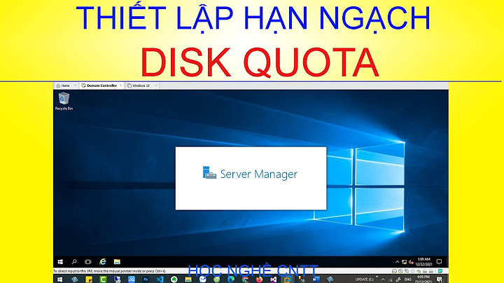 Dung luong ổ de cau hinh window server