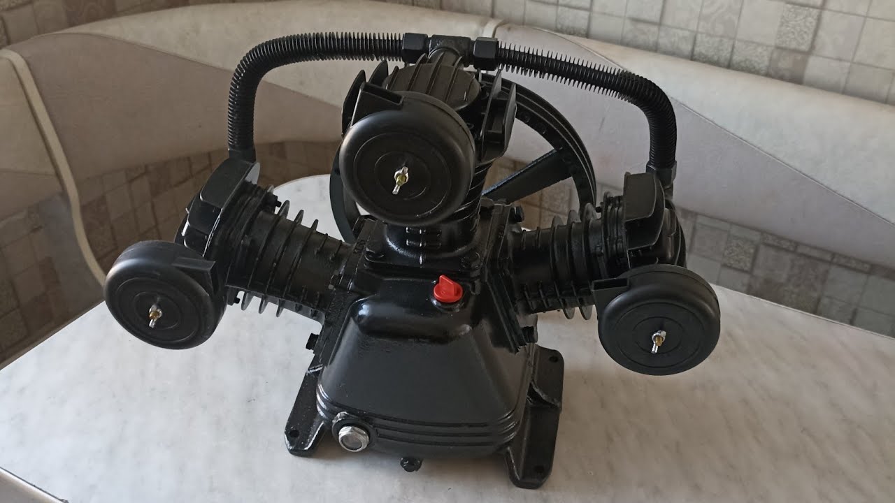 обзор на трëх цилиндровый компрессорный блок. компрессорная головка # ...