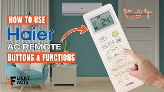 How to Use: Haier AC Remote Buttons & Functions | AC Remote Guide | Model No. 0010401715FV