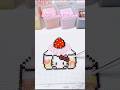 ASMR Pixel Art: Making a Pink Strawberry Cake Kitty 🍓 | Satisfying Perler Beads Craft ✨