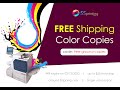 FREE Shipping for Color Copies printing at 55printing