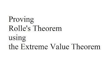 Proving Rolle