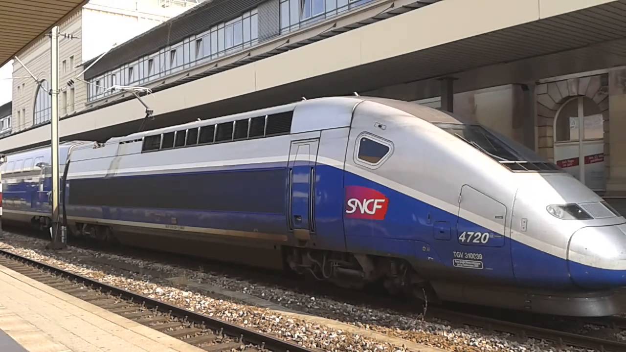 Mannheim Hbf TGV 4720[SNCF] Abfahrt [Fail] - YouTube