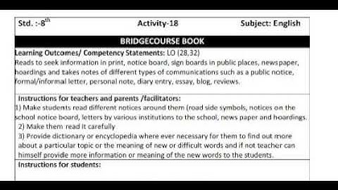 STD.8th##Day 19#Bridge course#sub-English