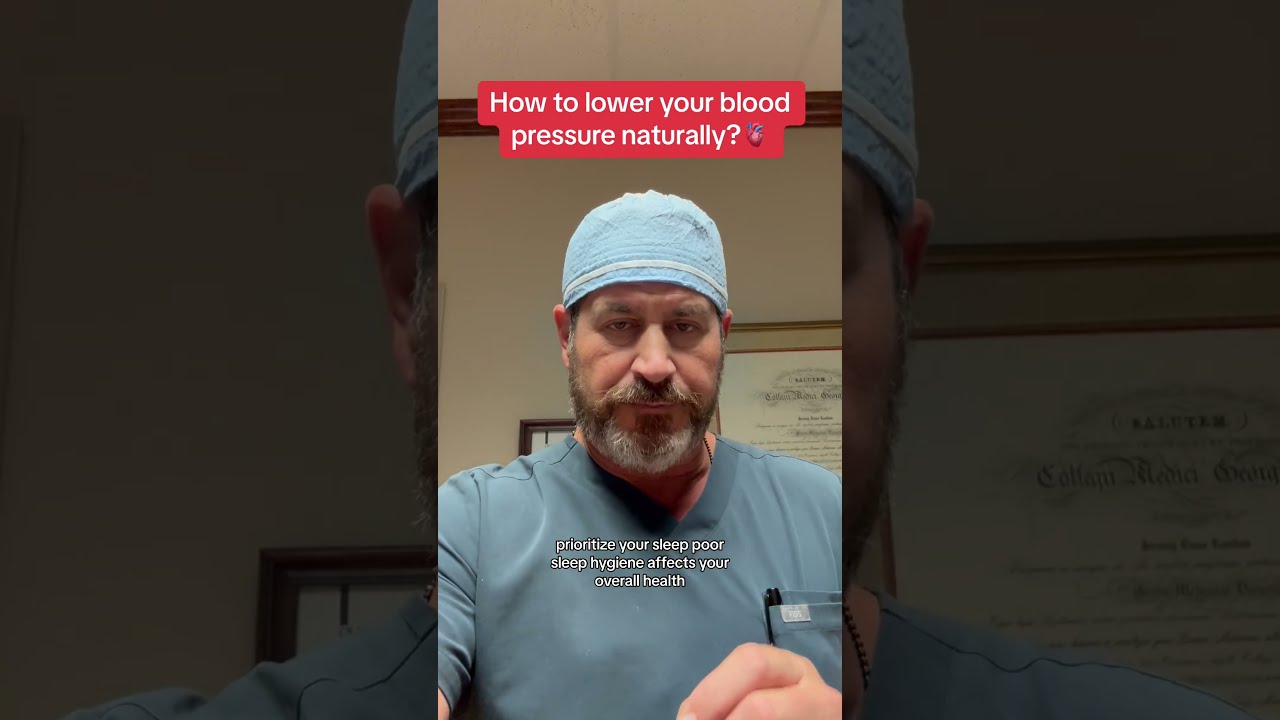 How To Lower Your Blood Pressure Naturally Doctor Surgeon Hearthealth Heartattack Fyp 