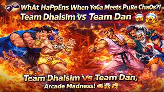 WhAt HaPpEnS WhEn YoGa MeEts PuRe ChAoS?! 🤯 Team Dhalsim 🆚 Team Dan, Arcade Madness!🔥 #StreetFighter screenshot 4