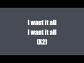 With lyrics i want it all  b martin feat kendrick lamar and juicy j explicit