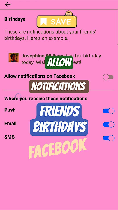 How to Allow Friends Birthday Notifications on Facebook?