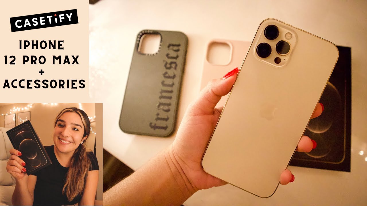 Iphone 12 Pro Max Unboxing Gold 128gb Casetify Case Very Realistic Youtube
