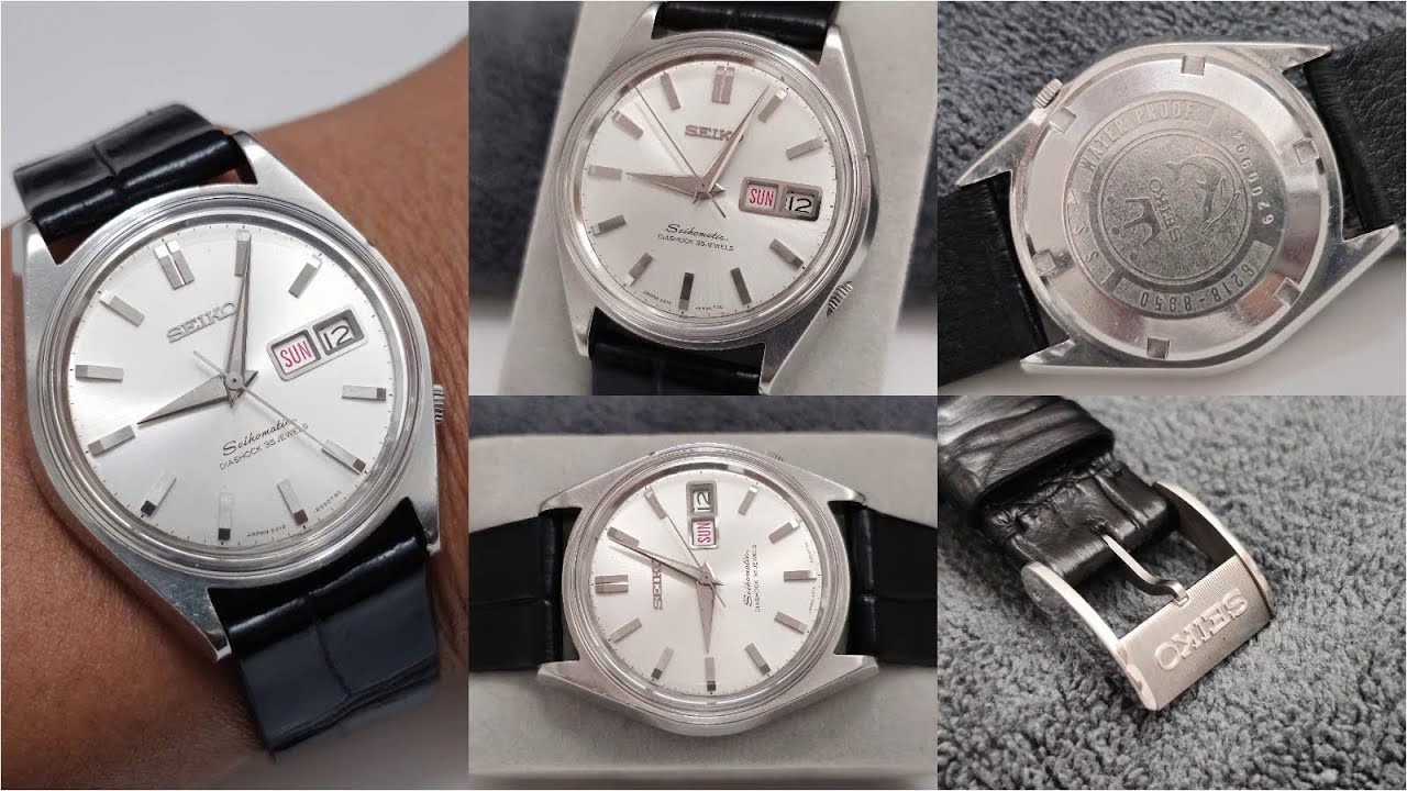 GS62: SEIKOMATIC DIASHOCK 35 JEWELS WITH ORIGINAL BOX AND LOCK