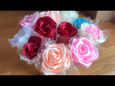 Video: Paano Gumawa Ng Mga Rosas Ng Satin Ribbon