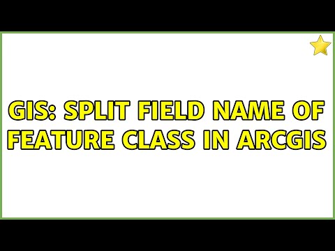 GIS: Split field