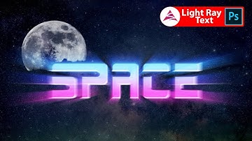 Light Ray Effect Photoshop Tutorial 2020 | Space Text Photoshop Effect, Photoshop Free
