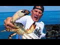 Monster Stone CRAB Destroyed my THUMB {Catch Clean Cook} best crab on Earth!