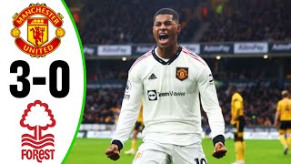 Manchester United 3 - 0 Nottingham Forest Extended Highlights And All Goals- 2023 Hd