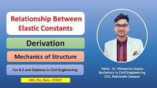 Relationship between Elastic Constants (E, K & G) with derivation | IOE, PU, PoU, CTEVT