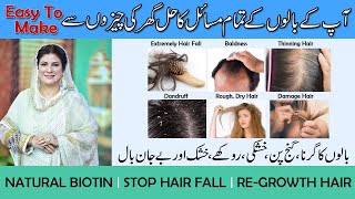 PREVENT HAIR LOSS | DIY AT HOME | ANTI DANDRUFF | BALDNESS | ROUGH & DAMAGE HAIR | BY DR. BILQUIS