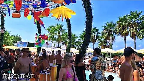 O BEACH IBIZA | POOL PARTY | EIVISSA PARTY ISLAND | 4K TOUR OF O BEACH CLUB | O BEACH CLUB IBIZA