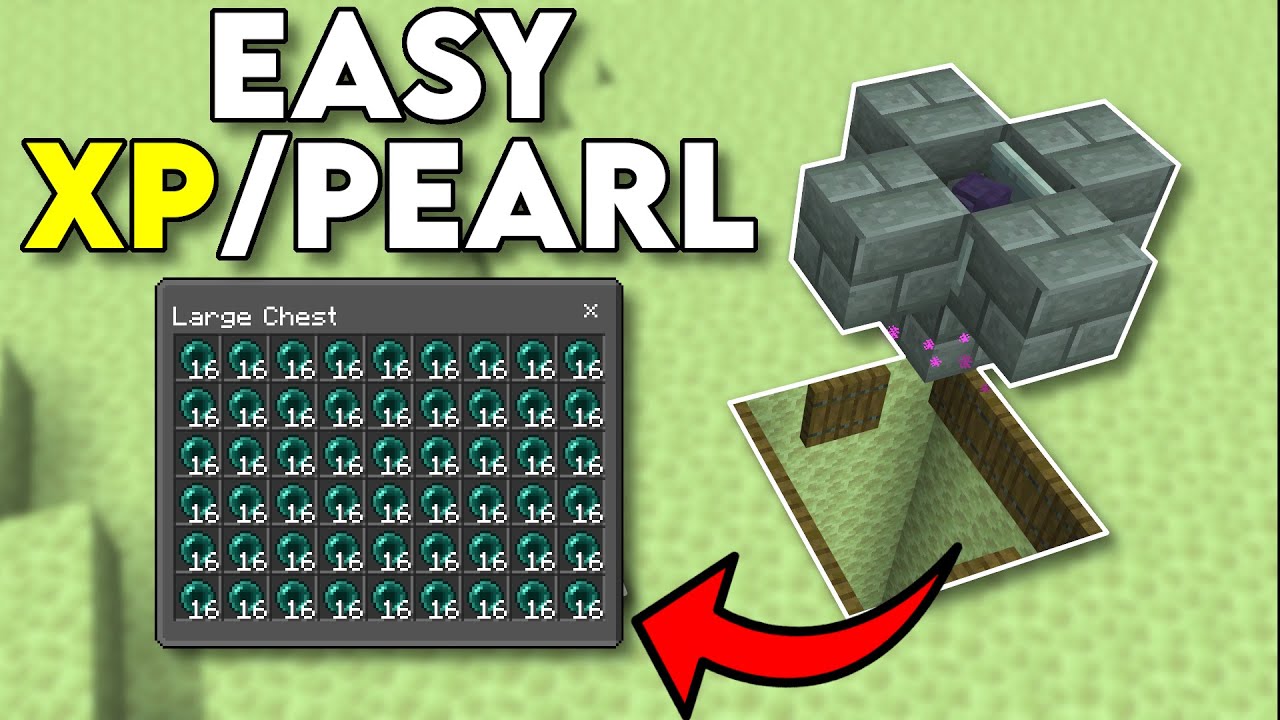 Easy minecraft xp and enderman farm bedrock 1.20 #minecraft