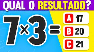 ➕🔢➖ CONSEGUE RESOLVER A CONTA? 📚 PROVE QUE É UM GÊNIO NO QUIZ DE MATEMÁTICA | 35 perguntas