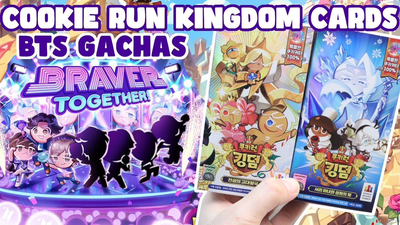 Cookie Run Kingdom Trading Cards Vol 1+2 │ 60 BTS Gacha Pulls