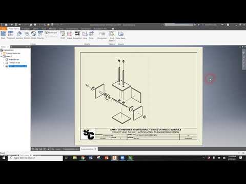Make A Presentation, Exploded View Drawing, & Parts Table in Inventor