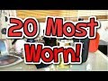 My top 20 "MOST WORN" Perfume Porn! haha