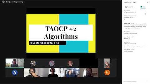 Algorithms - TAOCP Meetup #2