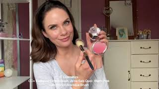 DEBORAH ANN GAETANO LIFESTYLE MODEL APPLYING IT COSMETICS CC+ Ombré Radiance Blush Je ne Sais Qoui