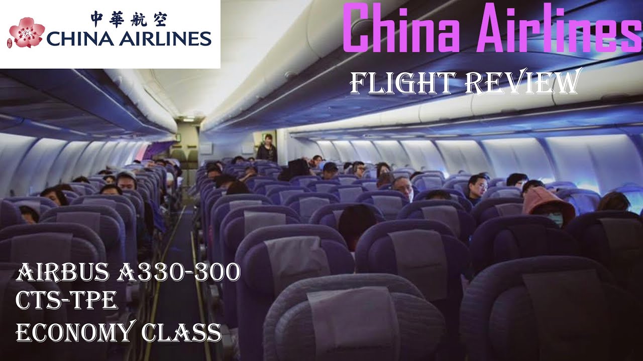 China Airlines | Airbus 330-300 | Flight Review | CI131 | Sapporo to Taipei | Economy Class