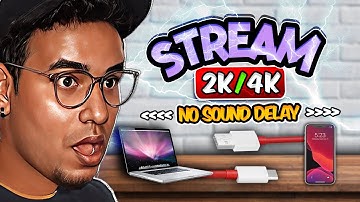 How to Stream with Charging Cable 2k/4k quality | No sound Delay | Ios + Android | Douwan
