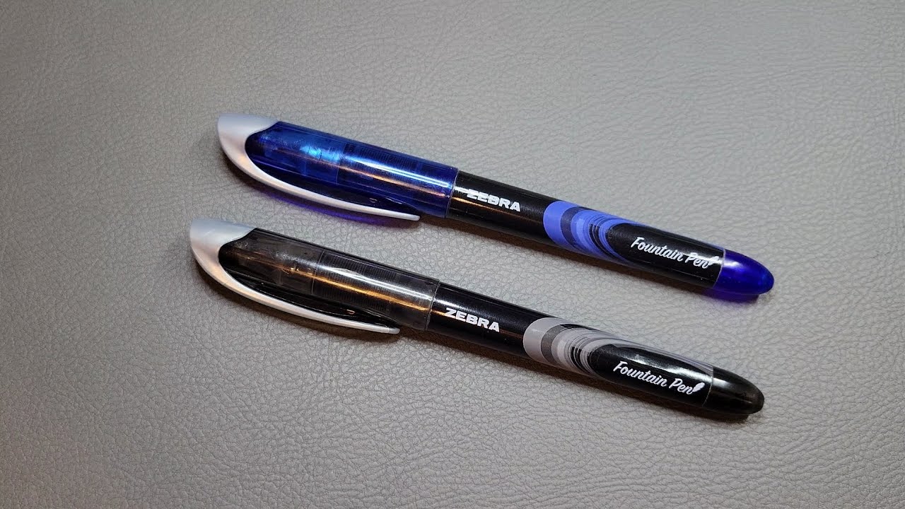 Zebra Disposable Fountain Pen Review YouTube