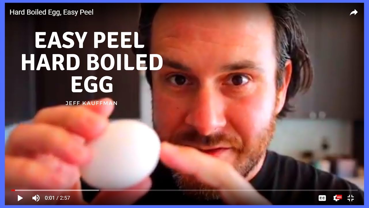 Hard Boiled Eggs - how to make them so they peel easily. - YouTube