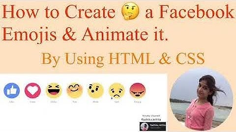 Create Facebook Emoji With Animation By Using Html & CSS| By Radhika Jethlia|
